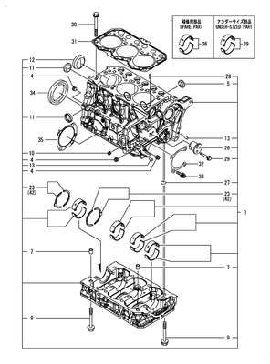 CYLINDER BLOCK (3TNM74F-SAWM) CYLINDER BLOCK (3TNM74F-SAWM)