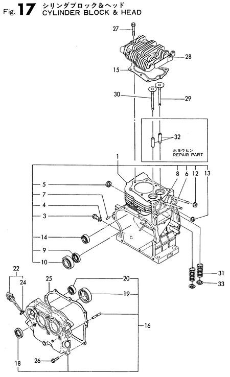 CYLINDER BLOCK & HEAD (GE70-DPD)
