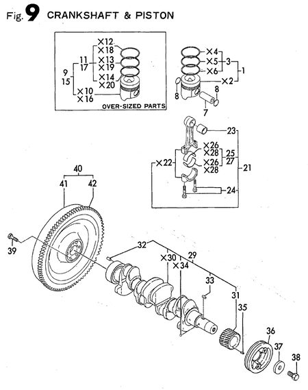 CRANKSHAFT & PISTON (4TN82TE-MD) CRANKSHAFT & PISTON (4TN82TE-MD)