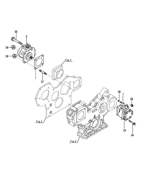 HYDRAULIC PUMP (3TNV82A-NRE)