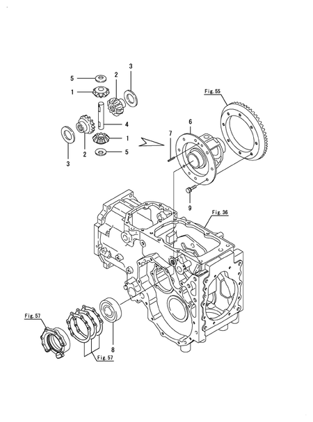 DIFFERENTIAL GEAR (EX3200(YANMAR))