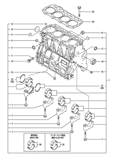 CYLINDER BLOCK (4TNE98-BNMHT) CYLINDER BLOCK (4TNE98-BNMHT)