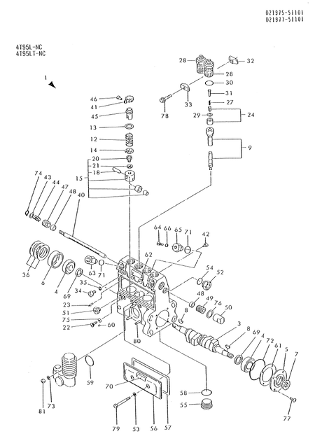FUEL INJECTION PUMP (4T95LT-NC)