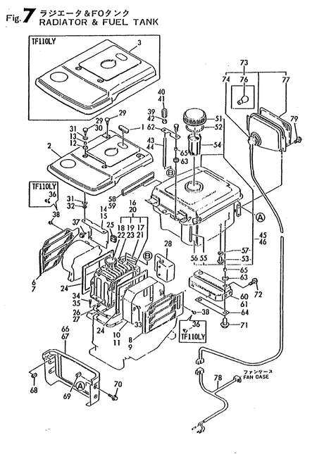 RADIATOR & FUEL TANK (TF85LY) RADIATOR & FUEL TANK (TF85LY)