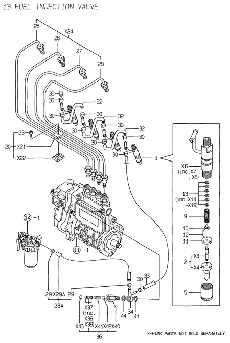 FUEL INJECTION VALVE (4TNE84-DS)