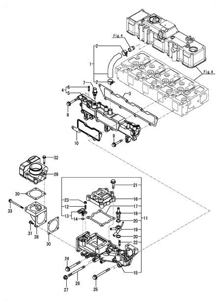 SUCTION MANIFOLD (4TNV98C-XNITL)