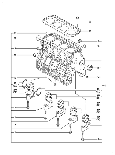 CYLINDER BLOCK (4TNE94-EIK) CYLINDER BLOCK (4TNE94-EIK)