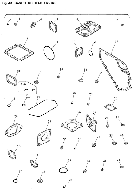 GASKET KIT (FOR ENGINE) (2T75U-N)