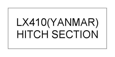 HITCH SECTION (LX410(YANMAR)) HITCH SECTION (LX410(YANMAR))
