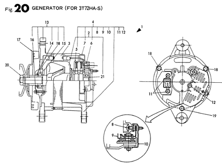 GENERATOR (FOR 3T72HA-S) (3T72HA-S)