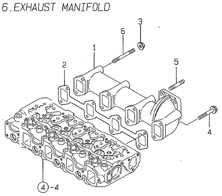 EXHAUST MANIFOLD (4TNE84-MS)