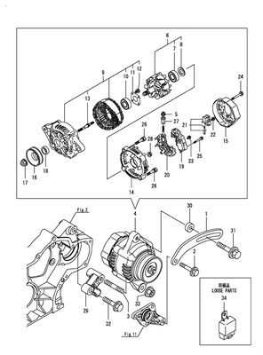 GENERATOR (4TNV88C-DYEM) GENERATOR (4TNV88C-DYEM)