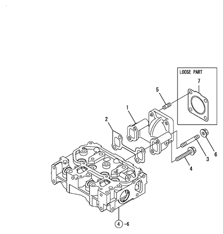 EXHAUST MANIFOLD (2TNV70-HGE)