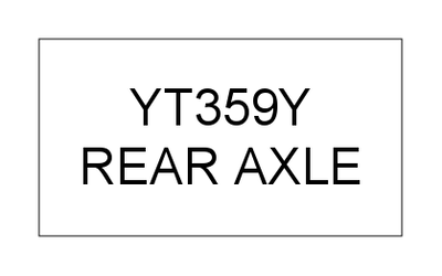 REAR AXLE (YT359Y)
