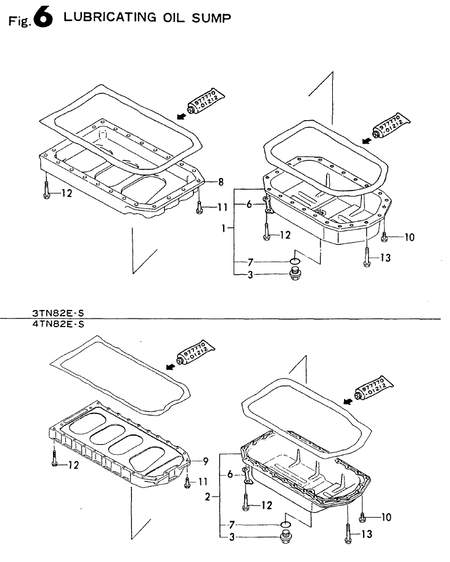 LUBRICATING OIL SUMP (4TN82E-S)