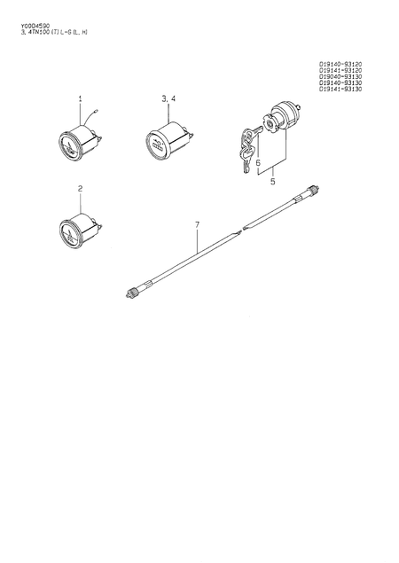 ELECTRIC PARTS (4TN100L-GL) ELECTRIC PARTS (4TN100L-GL)