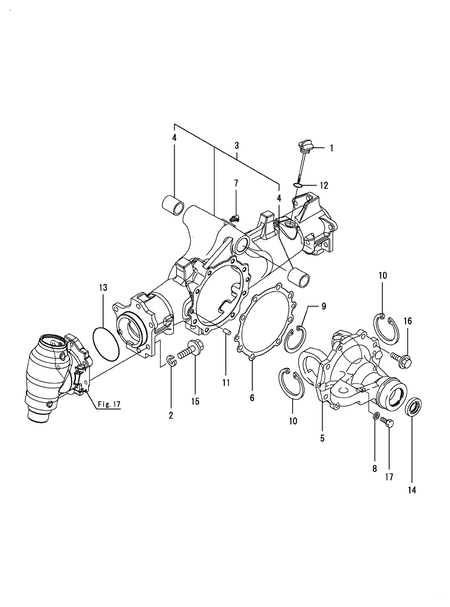 FRONT AXLE CASE (EX3200(CCY))