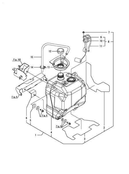 FUEL TANK (EX3200(YANMAR))