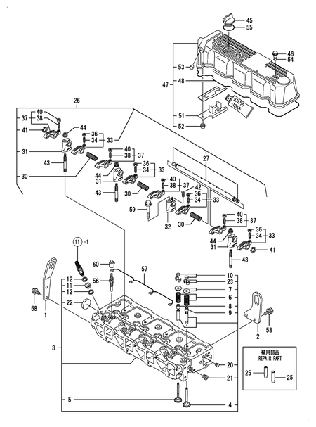 CYLINDER HEAD & BONNET (4TNE98-URTL)