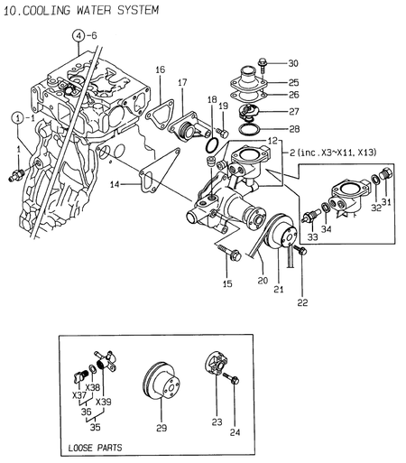 COOLING WATER SYSTEM (4TNE88-EHP)