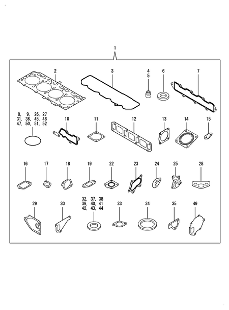 GASKET SET (4TNV86CT-DTR)