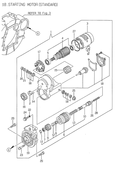 STARTING MOTOR(STANDARD) (4TNE84-G1A)
