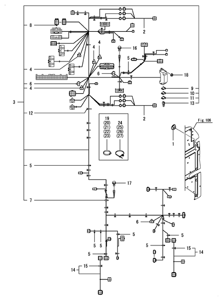 WIRE HARNESS(FLOOR) (YM347A-BR)