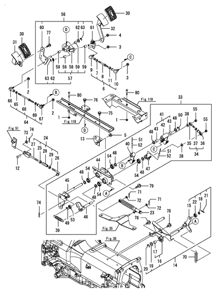 HST PEDAL LINK (LX4100(YANMAR))