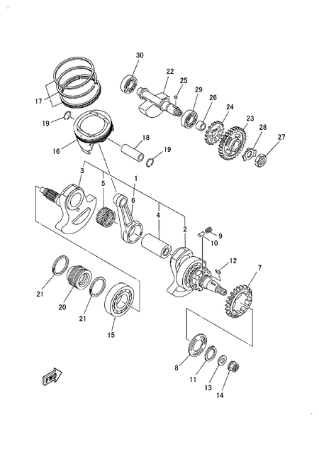 CRANKSHAFT & PISTON (YU700GMP) CRANKSHAFT & PISTON (YU700GMP)