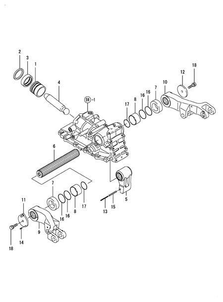 PISTON & LIFT CRANK (T80)