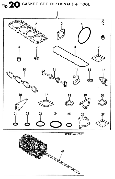 GASKET SET(OPTIONAL) & TOOL (4TN84TE-RNS)