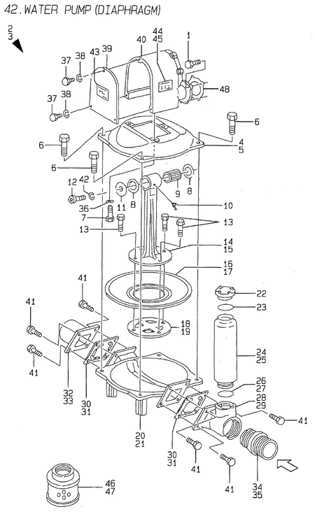 WATER PUMP(DIAPHRAGM) (20DE)