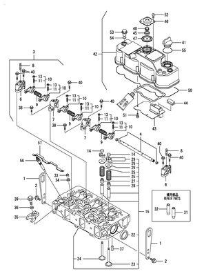 CYLINDER HEAD & BONNET (3TNV88-BDSA2) CYLINDER HEAD & BONNET (3TNV88-BDSA2)