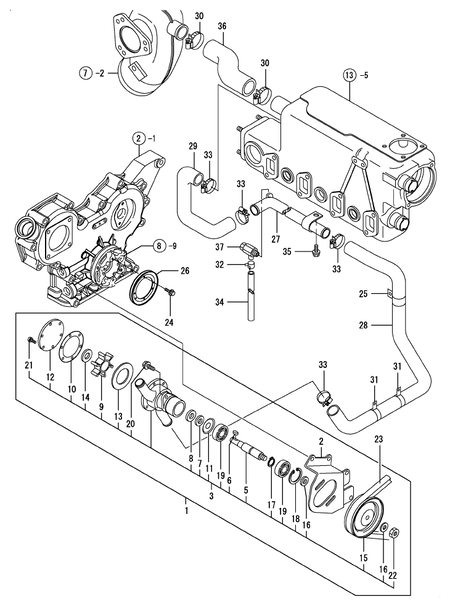 COOLING SEA WATER SYSTEM (4TNV84T-GKM)