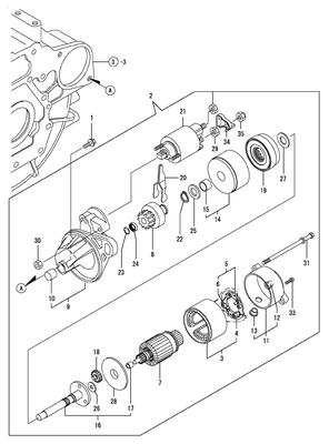 STARTER MOTOR (3TNV70-GGE) STARTER MOTOR (3TNV70-GGE)