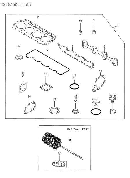 GASKET SET (4TNE94-DBK) GASKET SET (4TNE94-DBK)