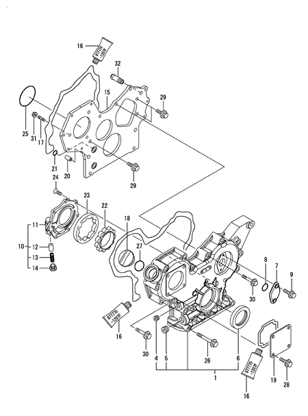 GEAR HOUSING (3TNV84T-GKL)