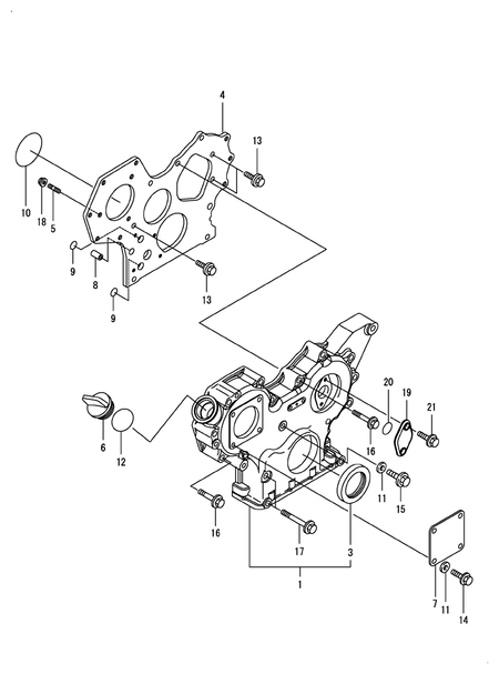 GEAR HOUSING (3TNV88F-EPTB3)