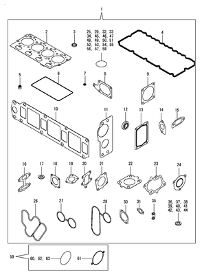 GASKET SET 1 (TN) GASKET SET 1 (TN)