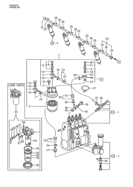 FUEL LINE (4TNE98-DB)