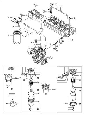 FUEL LINE (4TNV98T-ZGGE)