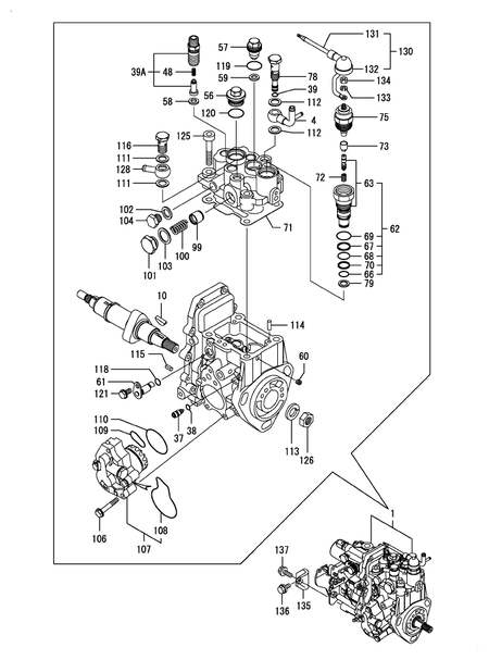 FUEL INJECTION PUMP (3TNV88-XRE1)