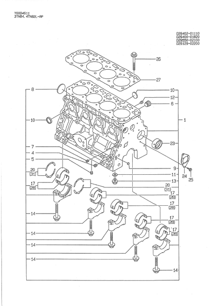 CYLINDER BLOCK (4TN82L-RP)