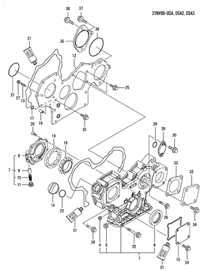 GEAR HOUSING (3TNV88-DSA3) GEAR HOUSING (3TNV88-DSA3)