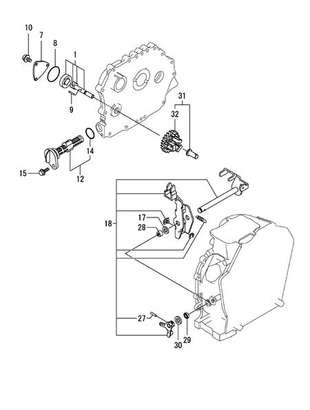 LUB. OIL PUMP & GOVERNOR (L100N6-PEYT2YI) LUB. OIL PUMP & GOVERNOR (L100N6-PEYT2YI)