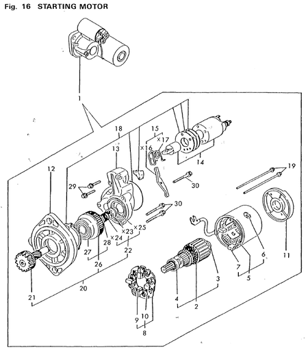 STARTING MOTOR (4TNA78E-RDWF) STARTING MOTOR (4TNA78E-RDWF)