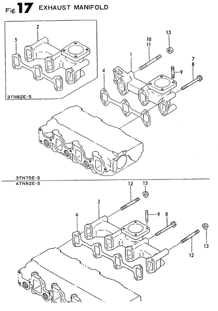 EXHAUST MANIFOLD (4TN82E-S)