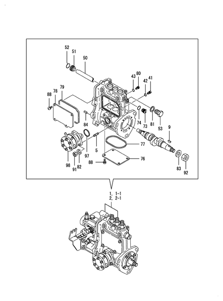 FUEL INJECTION PUMP (3TNV76-QUKA) FUEL INJECTION PUMP (3TNV76-QUKA)