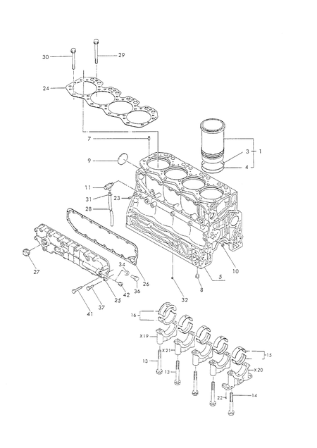 CYLINDER BLOCK (4T95LE-GB) CYLINDER BLOCK (4T95LE-GB)