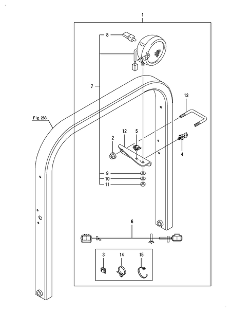 WORK LAMP(ROPS) (YT357AJ,Y(100001-)
